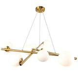 Modena Chandelier Medium Plated Brushed Brass By Artcraft Side View