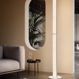 Modula Linear Floor Lamp By Slamp, Finish: Light Grey Plisse
