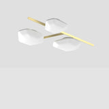 Modulor Ceiling/Wall Light by Vistosi, Size: Medium, Finish: Matte Brass, Color: White/Shaded, ,| Casa Di Luce Lighting