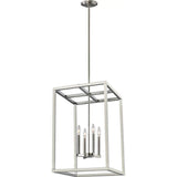 Moffet Street Outdoor Wall Lantern — Medium, Brushed Nickel