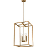 Moffet Street Outdoor Wall Lantern — Medium, Satin Brass