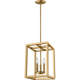 Moffet Street Outdoor Wall Lantern — Small, Satin Brass