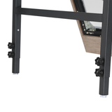 Mogano Integrated LED Mirror Large White Oak By Eurofase Detailed View