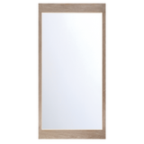 Mogano Integrated LED Mirror Large White Oak By Eurofase Front View
