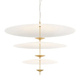 Moleculis Chandelier - Modern Brass by Sonneman