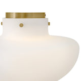 Molly Semi-Flush Mount - Lacquered Brass