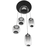 Monaco Multi-Light Suspension 5 Lights By Avenue Lighting - Down View