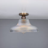 Mono Railway Flush Mount - Antique Brass