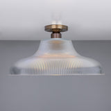 Mono Railway Flush Mount - Antique Brass