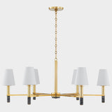 Montreal Chandelier Medium By Hudson Valley Front View