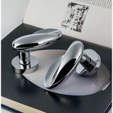 Moon Door Knob in Polished Chrome lifestyle view by Colombo Design