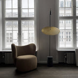 Moon Floor Lamp Brass by 101 Copenhagen - Lifestyle View 2
