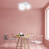 Moons Semi Flush Ceiling Light