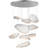 Moonscapes LED Chandelier 9 Lights By ET2 - Side View