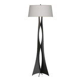 Moreau Floor Lamp - Flax-Hubbardton Forge Black