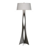 Moreau Floor Lamp - Flax-Hubbardton Forge Dark Smoke-Hubbardton Forge
