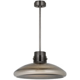 Morgan Pendant Light Large Brushed Bronze Smoke Glass By Visual Comfort Modern - Front View