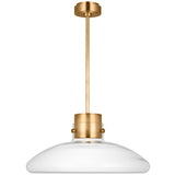 Morgan Pendant Light Large Hand Rubbed Antique Brass Clear Glass By Visual Comfort Modern