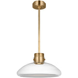 Morgan Pendant Light Medium Hand Rubbed Antique Brass Clear Glass By Visual Comfort Modern Side View1