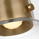 Morgan Pendant Light Small Hand Rubbed Antique Brass Clear Glass By Visual Comfort Modern - Detailed View2