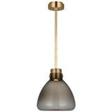 Morgan Pendant Light Small Hand Rubbed Antique Brass Smoke Glass By Visual Comfort Modern