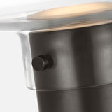 Morgan Table Lamp Burnished Bronze Clear Glass By Visual Comfort Modern - Detailed View2