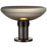Morgan Table Lamp Burnished Bronze Smoke Glass By Visual Comfort Modern - Front View1