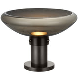 Morgan Table Lamp Burnished Bronze Smoke Glass By Visual Comfort Modern - Front View2