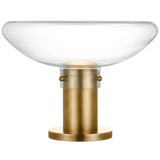 Morgan Table Lamp Hand Rubbed Antique Brass Clear Glass By Visual Comfort Modern