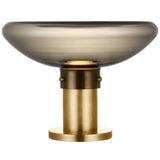 Morgan Table Lamp Hand Rubbed Antique Brass Smoke Glass By Visual Comfort Modern