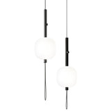 Motus Pendant Light By Kundalini, Finish: Black
