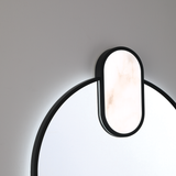 Mrissa Integrated LED Mirror Small Matte Black By Eurofase Detailed View