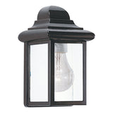 Mullberry Hill Outdoor Wall Lantern — Black with Clear Beveled Glass