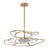 Muse LED Pendant Large, shown in Modern Brass, by Hubbardton Forge