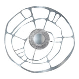 Muse Wall/Ceiling Light, shown in Sterling, by Hubbardton Forge
