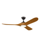Mylo Ceiling Fan 60" in Anvil Iron | Honey Maple