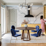 Nabila Chandelier, Size: Medium, Finish: Brushed Brass