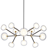 Nabila Chandelier, Size: Medium, Finish: Brushed Brass