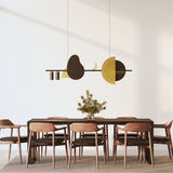 Nacho Linear Suspension Medium Satin Brass By CVL Lifestyle View1