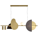Nacho Linear Suspension Medium Satin Brass By CVL