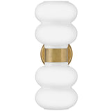 Nadia Wall Sconce Lacquered Brass By Lark Living - Front View1