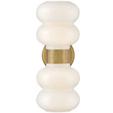 Nadia Wall Sconce Lacquered Brass By Lark Living - Front View2