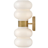 Nadia Wall Sconce Lacquered Brass By Lark Living - Side View3