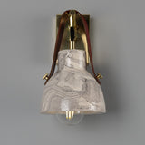 Nagi Wall Light Polished_Brass_Marbled_Red