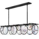Nala Linear Chandelier Black By Frederic Ramond