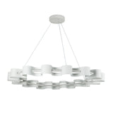 Nami Chandelier Antique White By Kuzco