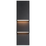 Nanton 2 Light Outdoor Wall Sconce Black By Eurofase 2