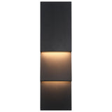 Nanton 2 Light Outdoor Wall Sconce Black By Eurofase