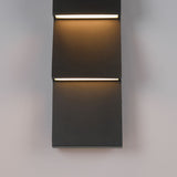 Nanton 2 Light Outdoor Wall Sconce Black By Eurofase Lifestyle View