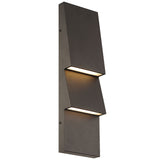 Nanton 2 Light Outdoor Wall Sconce Bronze By Eurofase Side View
